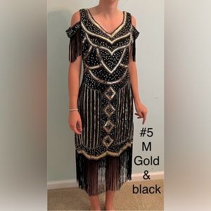 Formal dress. 1920 flapper dress.